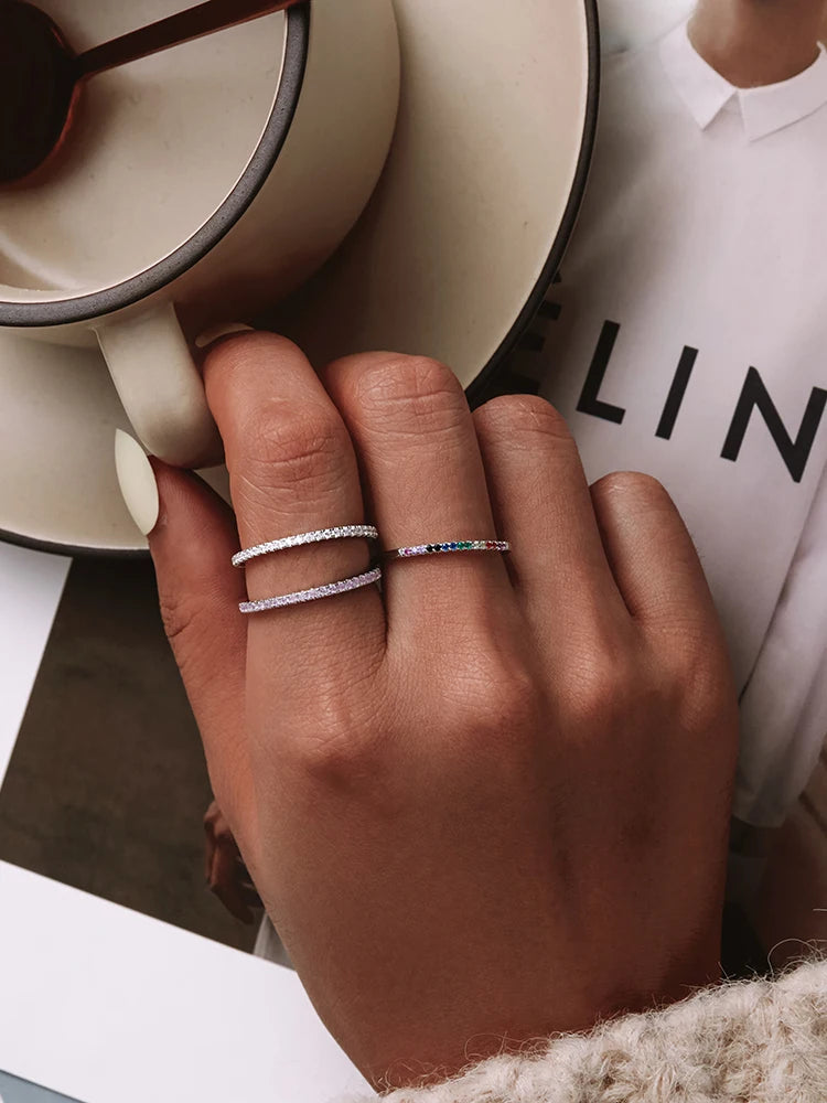 Eternity Ring Sterling Silver