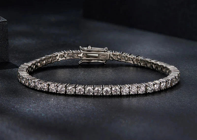 Moissanite Tennis Bracelet 925 Sterling Silver