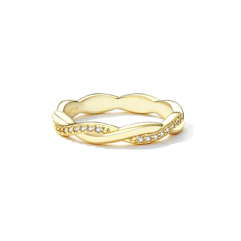 Twisted Ring 14K Gold Plated